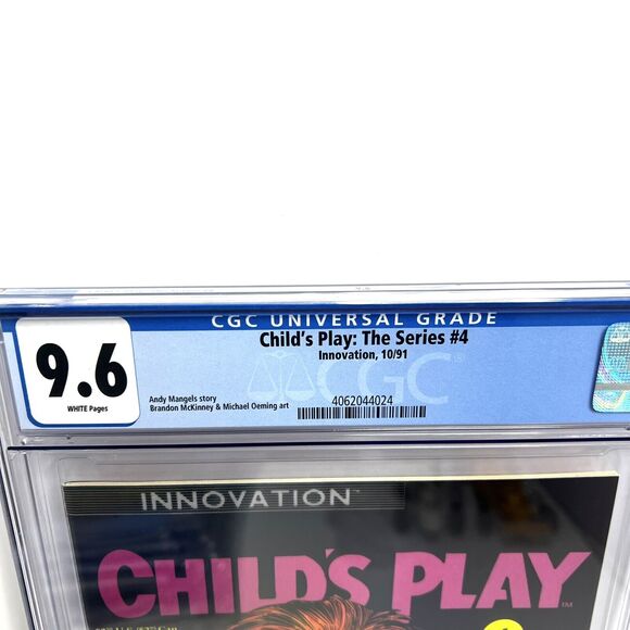 Child’s Play 4 #1 CGC 9.6 White Pages Innovation Comics 1991 Horror Chucky - Picture 2 of 4